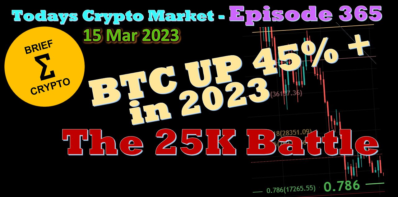 BriefCrypto - BTC UP +45% in 2023 - BTC Battle at $25,000