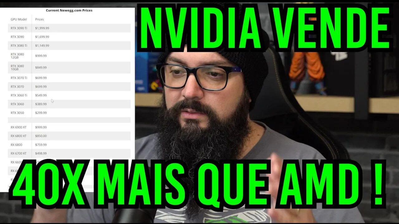 Nvidia Vende 40x Mais Que AMD ! !