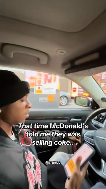 When McDonald’s said they would sell me coke