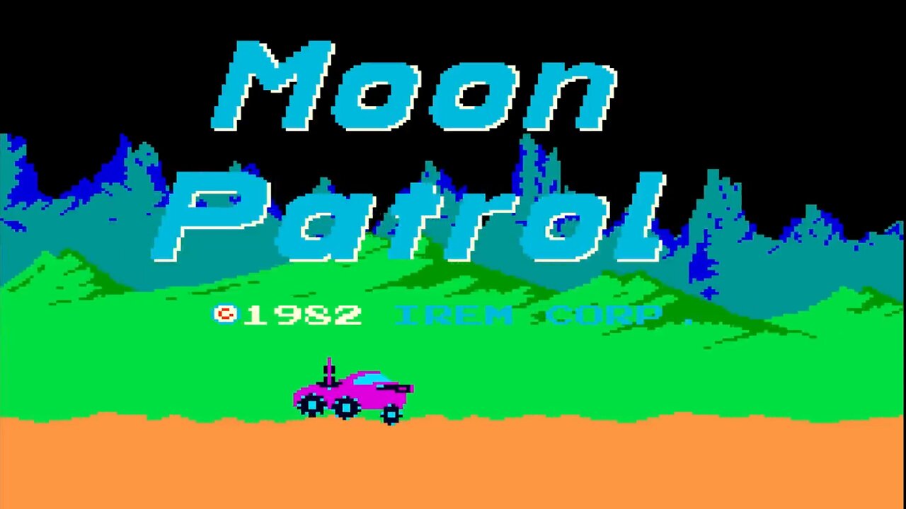 Moon Patrol, Level One, Arcade, 1982