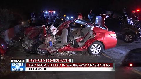 Two people killed in wrong-way crash on I-5