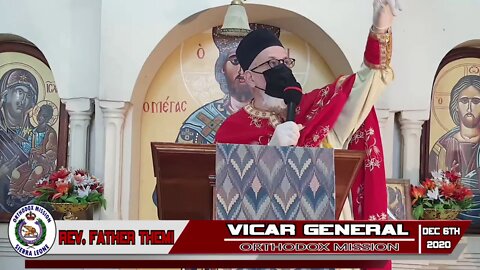 2020 Dec Rev Themi sermon on sickness & St Nicholas