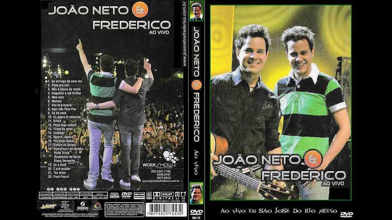 DVD JOÃO NETO E FREDERICO EM SÃO JOSÉ DO RIO PRETO