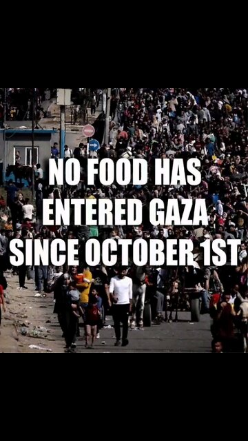 THEY ARE BEING Starved IN GAZA PALESTINE THANKS TO AMERICA