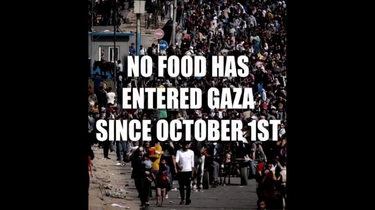 THEY ARE BEING Starved IN GAZA PALESTINE THANKS TO AMERICA