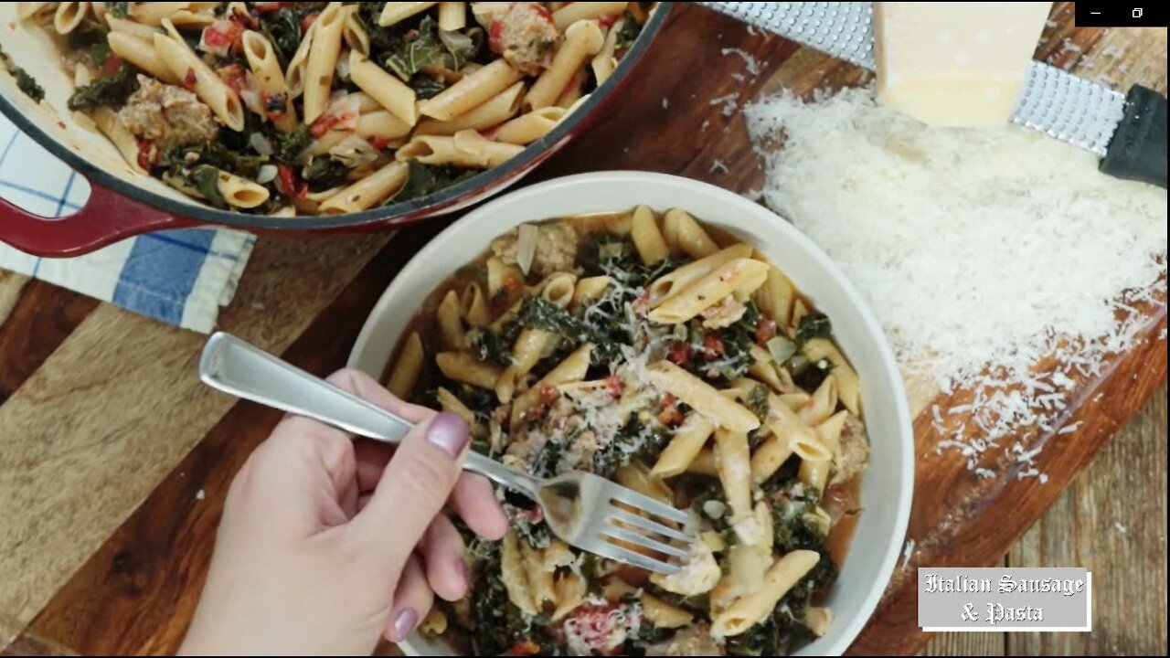 Italian Sausage & Kale One-Pot Pasta