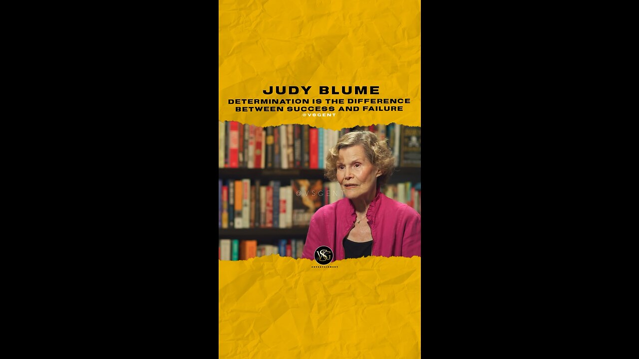 @judyblume4real Determination is the deference between success and failure. 🎥 @cthagod