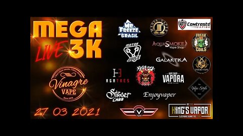 Vapelive #107 vamos festejar a chegada dos 3000 subscritores do canal Vinagre Vape