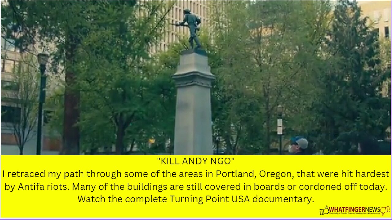 "KILL ANDY NGO" I retraced my path through some of the areas in Portland, Oregon