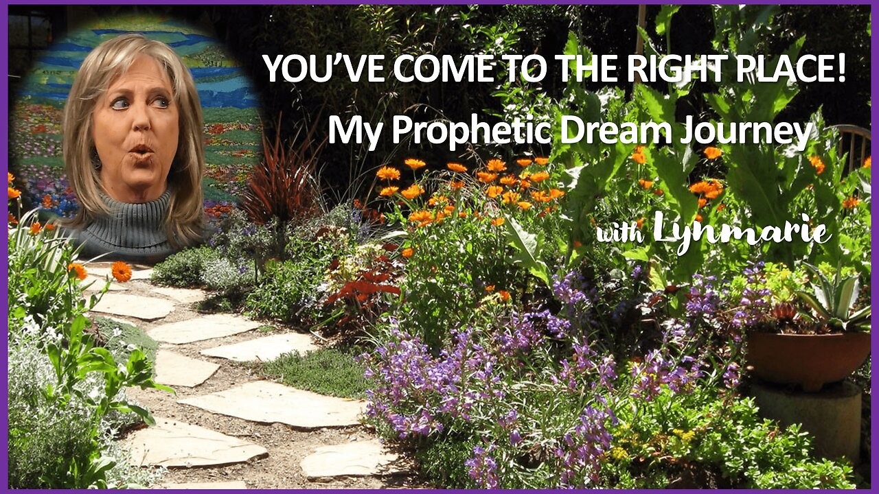 YOU'VE COME TO THE RIGHT PLACE: My Prophetic Dream Journey