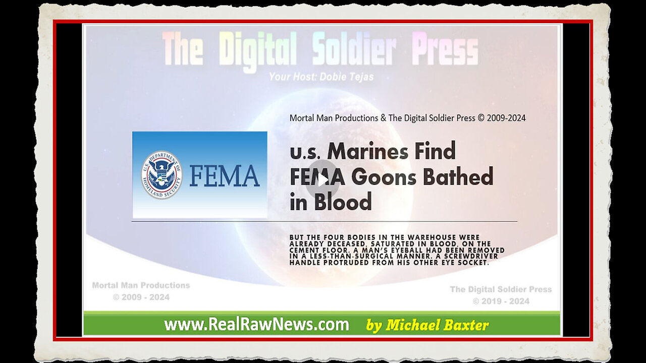 u.s. Marines Find FEMA Goons Bathed in Blood