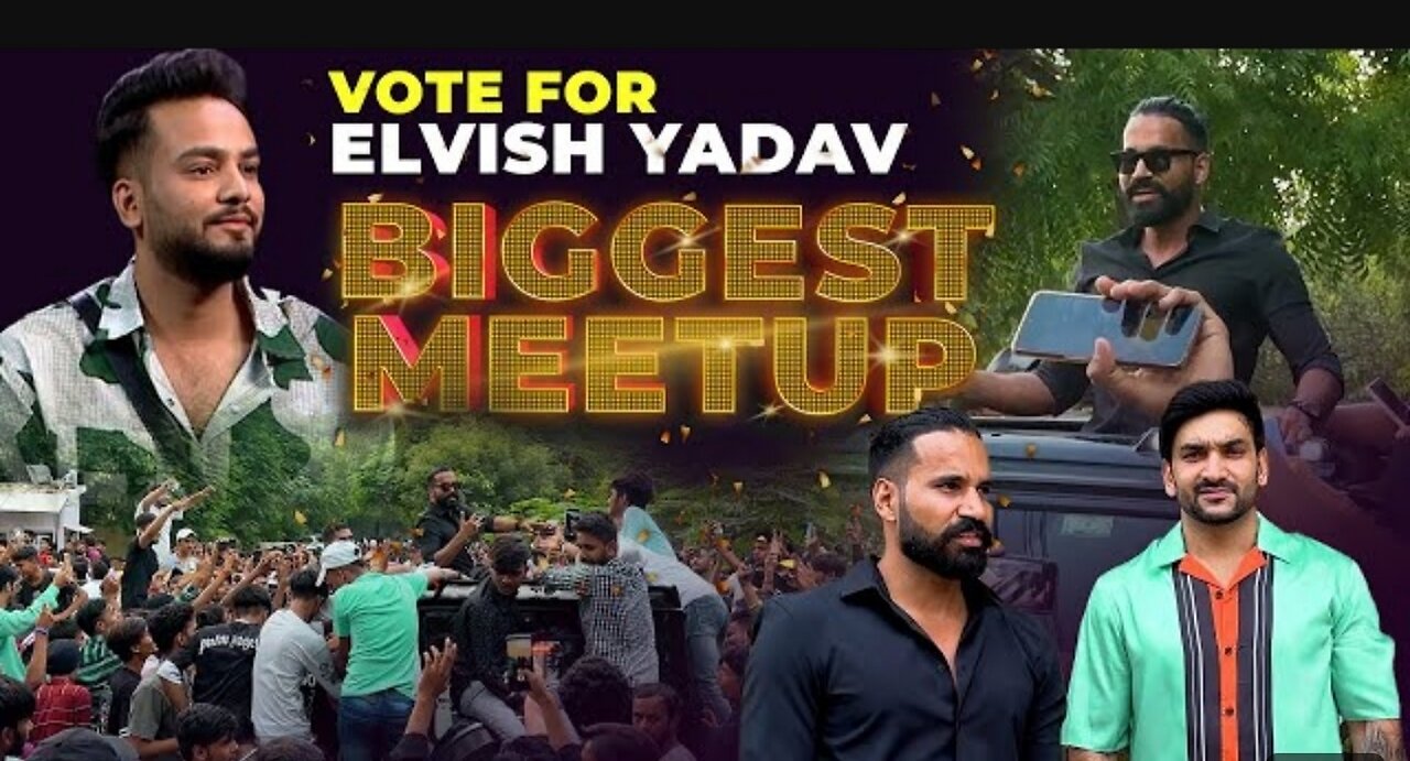 Elvish yadav Biggest Delhi Meetup 🚩🚩 // 1 lakh+ log