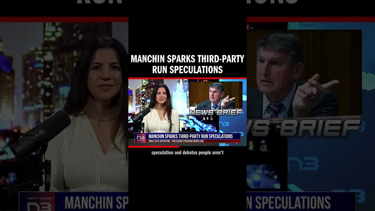 Senator Joe Manchin hints at a potential third-party presidential run, expressing discontent with po