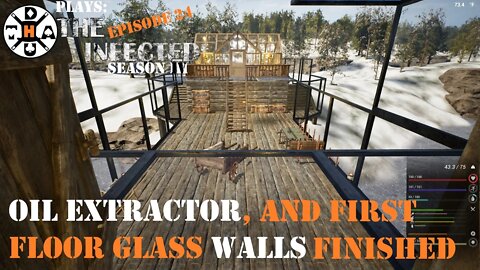 Oil Extractor Is Running, And The First Floor Walls Are Done! The Infected Gameplay S4EP24