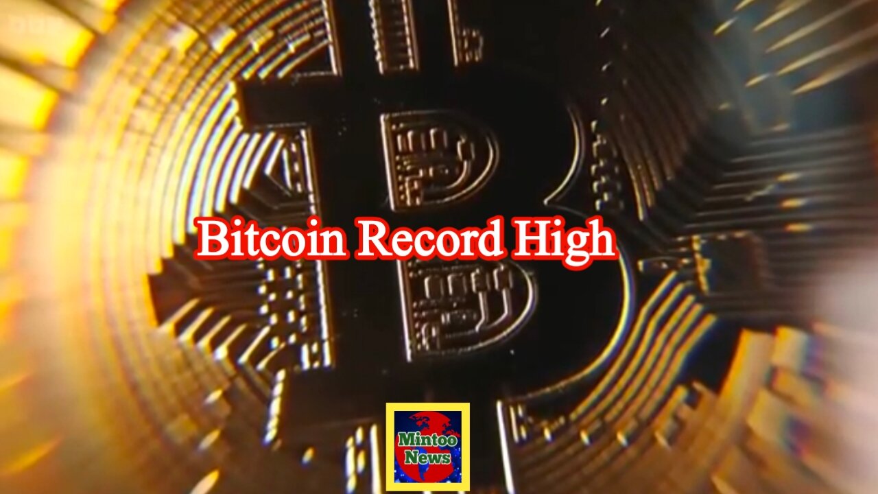 Bitcoin races to record high as big US investors pile in