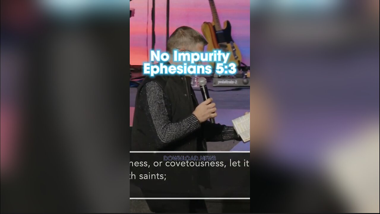Pastor Greg Locke: But sexual immorality or any impurity or greed must not even be mentioned among you, as is proper among saints, Ephesians 5:3 - 11/29/23