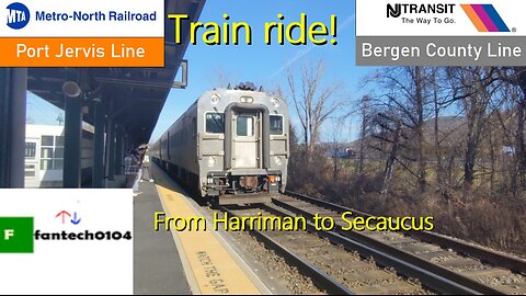 A ride on the Metro North WOH/NJ Transit Bergen County Line from Harriman to Secaucus