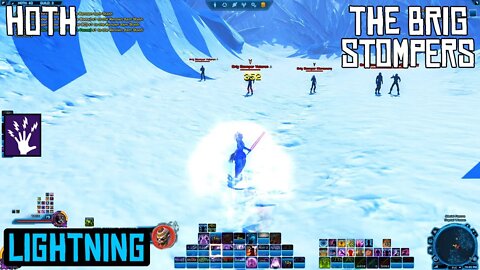 SWTOR DPS Lightning Sorcerer - Hoth Heroic Mission: The Brig Stompers. 2020 i7 Laptop Gameplay