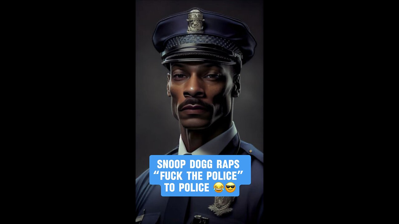 Snoop Dogg Raps “Fuck tha police” to police officers 😂😎