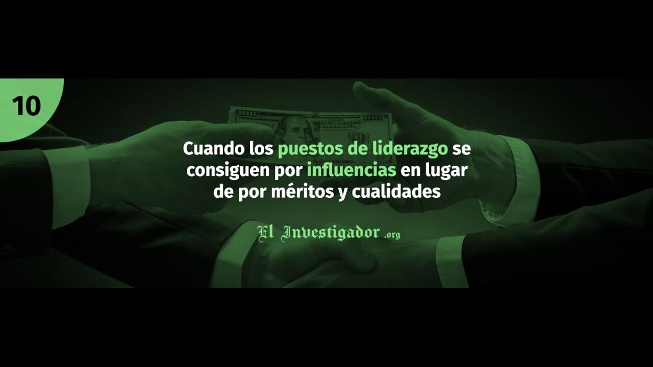 10 Plandemic indoctornation. Cuando los puestos de liderazgo se consiguen por influencias