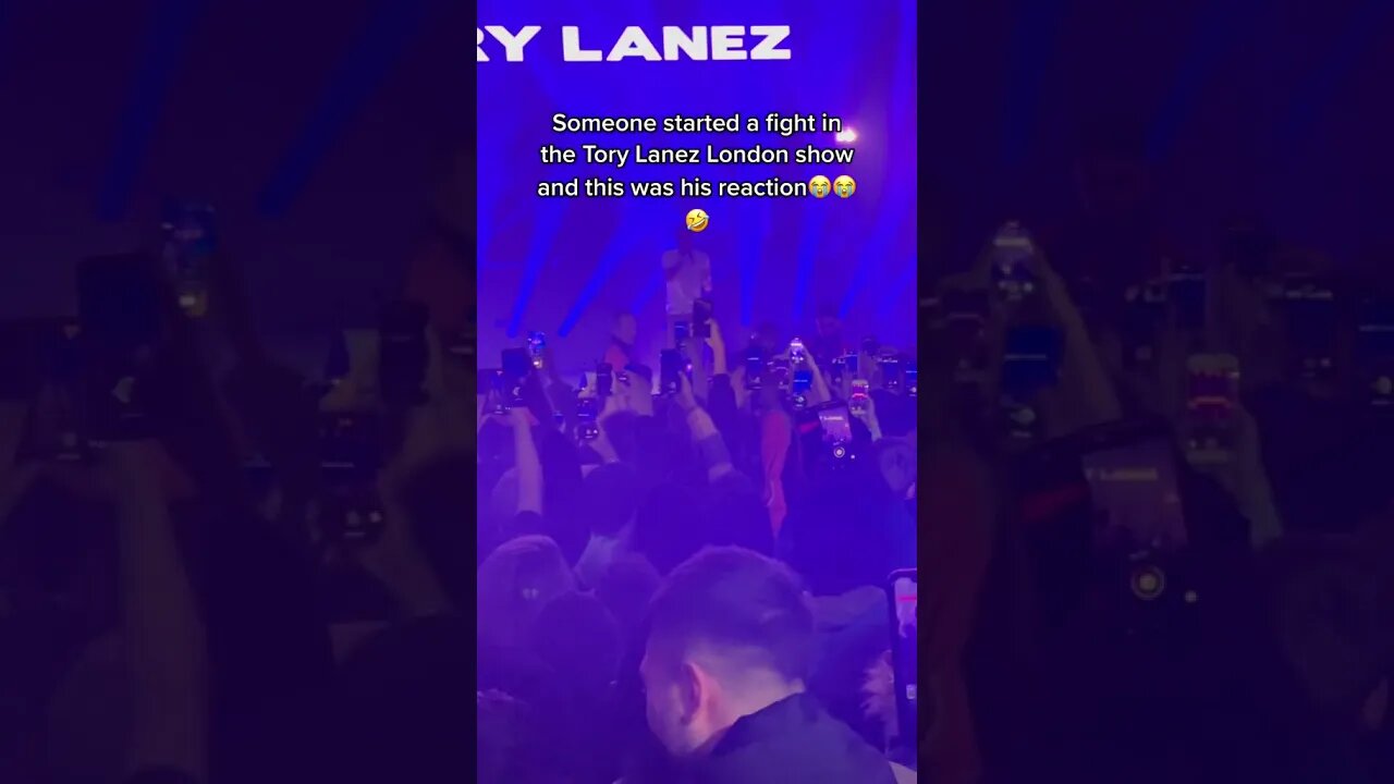 Tory Lanez Reacts To A Fight That Broke Out At His London Show #shorts