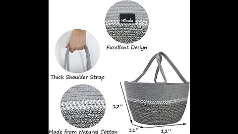 Hibala Woven Beach BagBeach ToteHandmade Weaving Shoulder BagHandbag (Gray, One_Size)