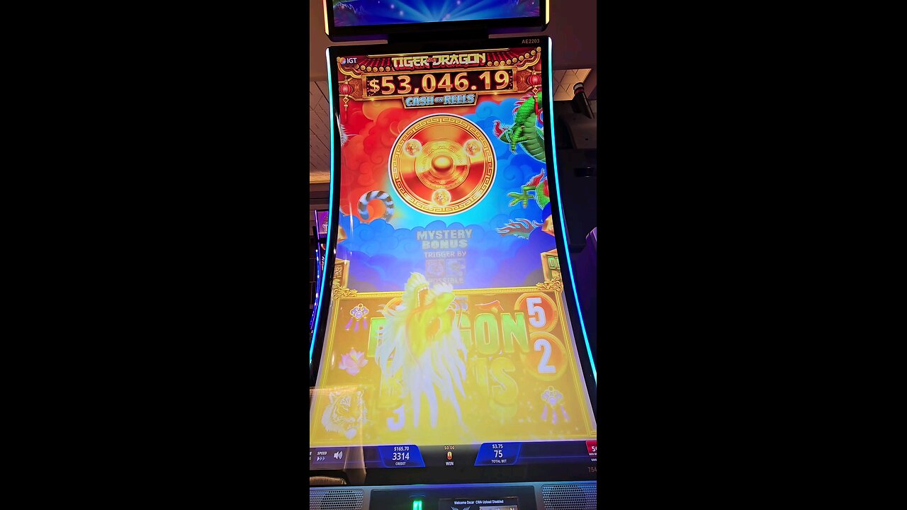 LOTS OF BONUSES PLAYING TIGER AND DRAGON SLOT MACHINE