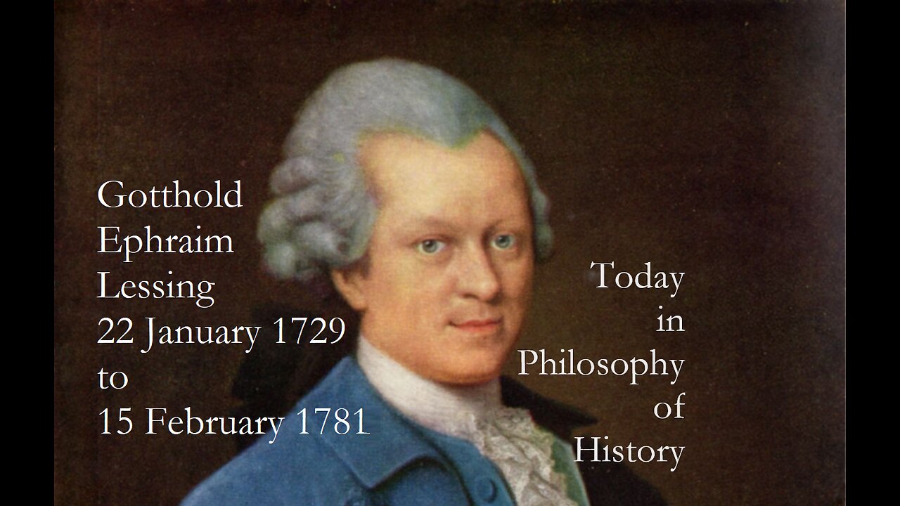 Gotthold Ephraim Lessing on History and Education