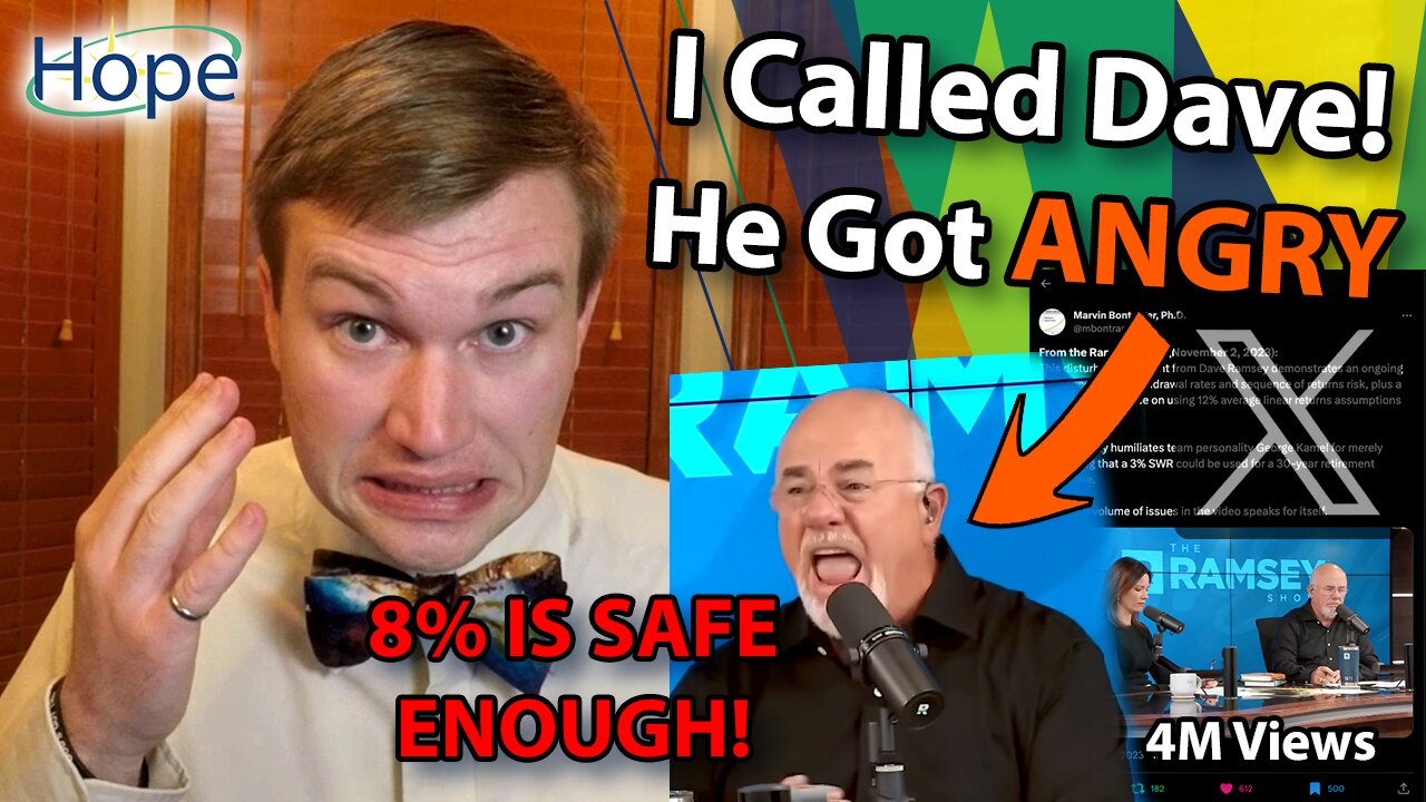 I Called Dave Ramsey About 8% - Dave's Rant EXPLODES! 11/2/2023