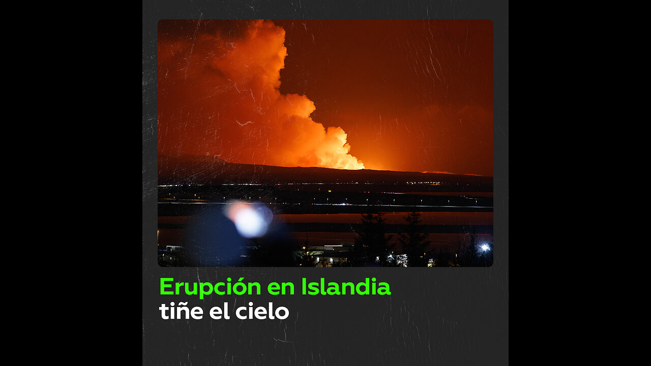 Volcán de Islandia cercano a Grindavík entra en erupción