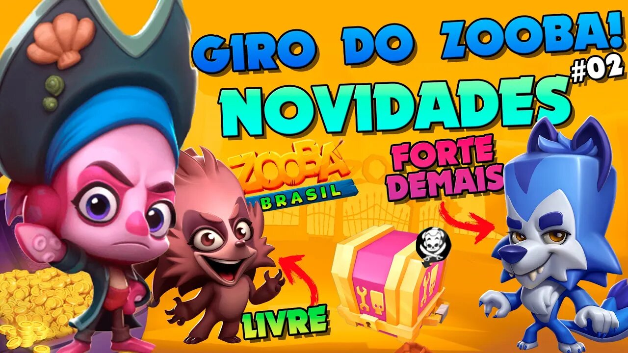 NOVA SKIN FAYE CAPITÃ | JACK FORTE DEMAIS | EDNA GRÁTIS GIRO DO ZOOBA: Jogo de Batalha Animal #02