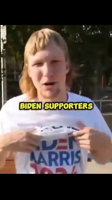 A Guy Wore A Trump T-shirt To Kamala Event And Biden T-shirt To Trump Event