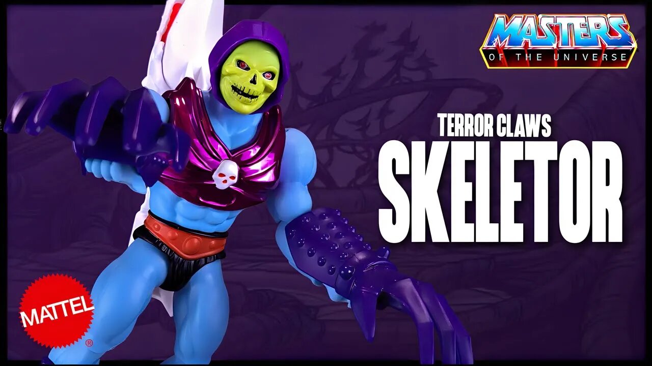 Mattel Masters of the Universe Origins Terror Claw Skeletor Deluxe Figure Review@The Review Spot