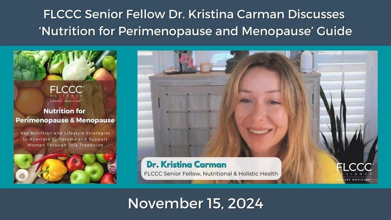 'Nutrition for Perimenopause & Menopause': Dr. Kristina Carman Discusses New Guide