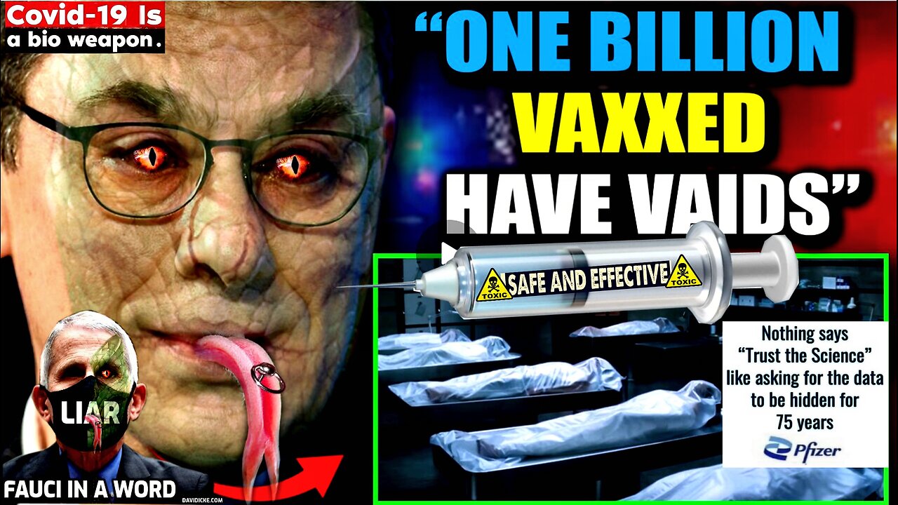 Yale Study Confirms One Billion Vaxxed Now Have 'Full Blown VAIDS' (related links in description)