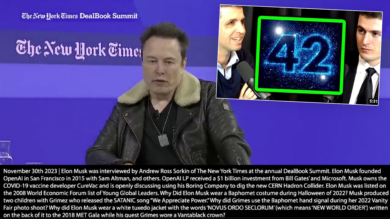 42 | Why Did Elon Musk Say, “I Read Douglas Adams Hitchhiker’s Guide to the Galaxy, Which Is a Book On Philosophy In the Form of Humor...The Answer Is 42, Basically Earth Is a Giant Computer & It Came Up w/ the Answer 42.” + Rev 11:1-2 & 13: