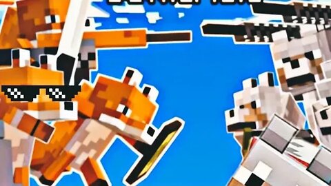 lobos vs raposa com armas no minecraft quem você acha que vai ganhar😱😱😱😱😱😱😱😱😱😱