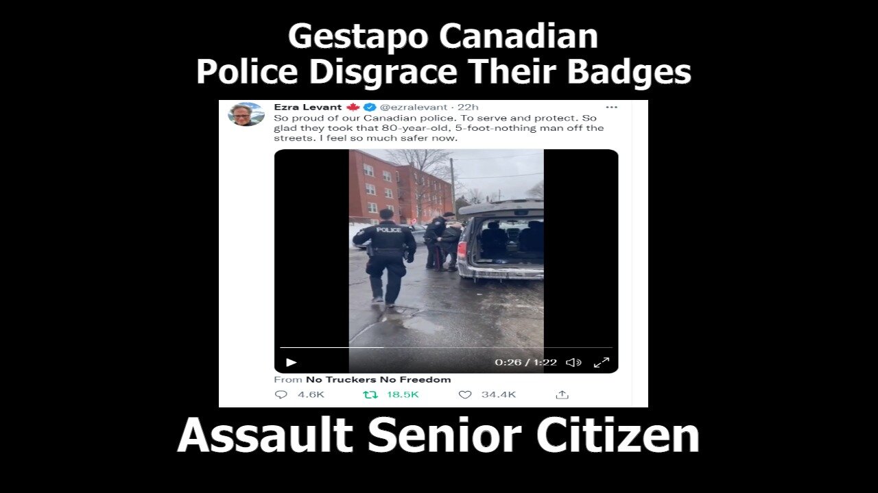 Gestapo Canadian Police Disgrace Their Badges