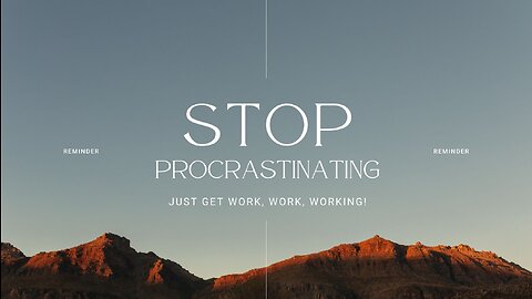 The ONLY way to stop procrastinating | Mel Robbins