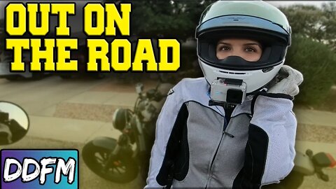 NIKKI'S FIRST SOLO MOTORCYCLE RIDE!