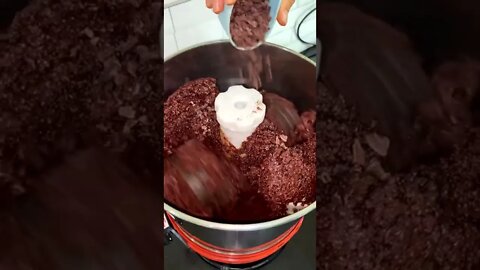 Grinding And Mixing Chocolate Flavor Flat Rice #shorts