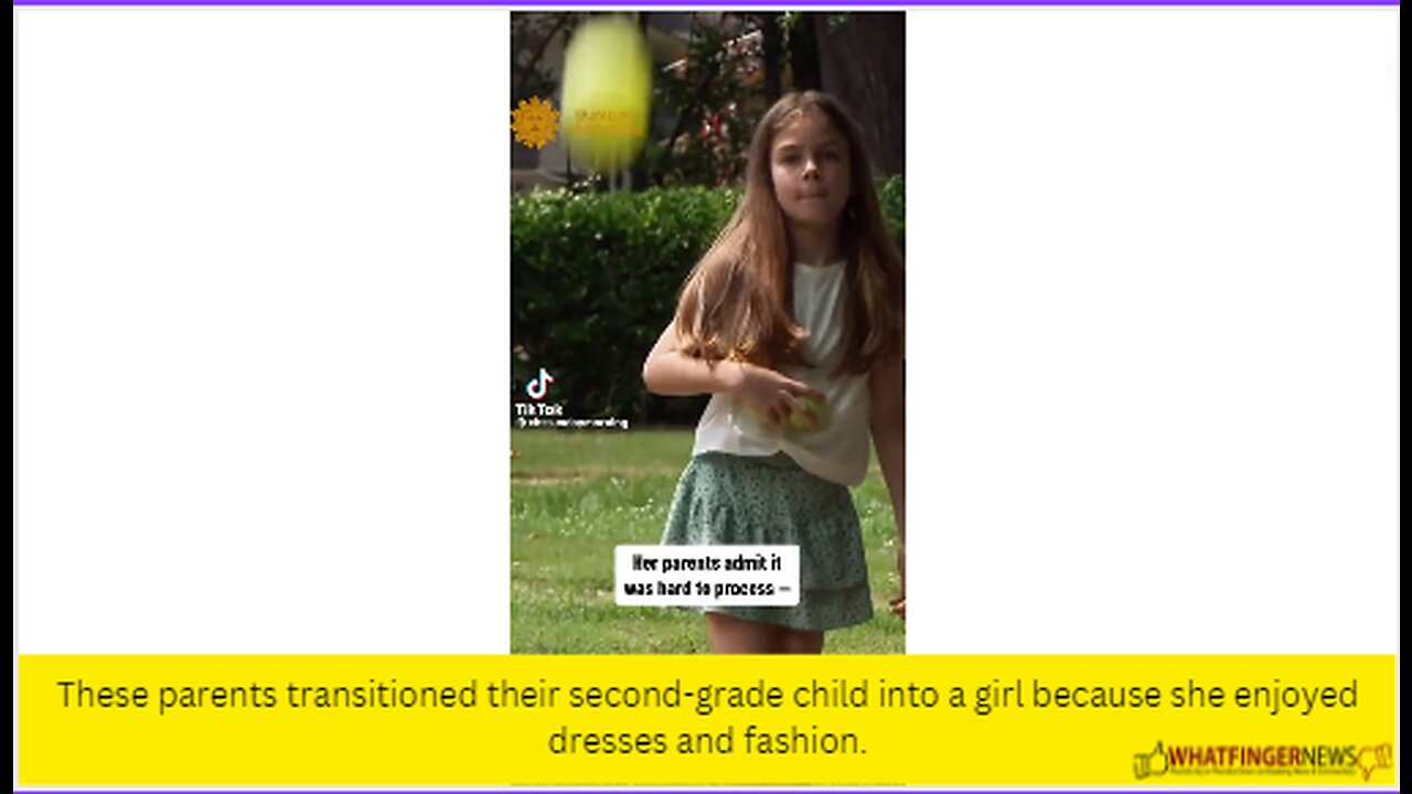 These parents transitioned their second-grade child into a girl because she enjoyed dresses