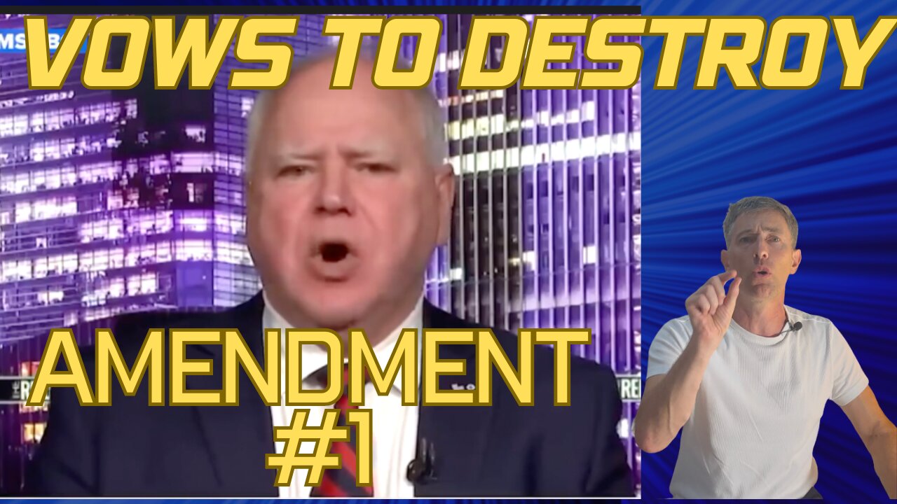 The Dems Will DESTROY Free Speech - Tim Walz Promises