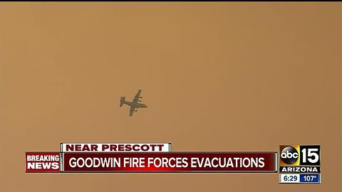 Goodwin Fire continue to grow as containment is difficult to obtain