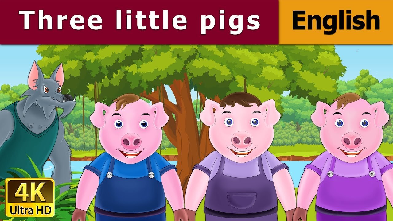 Three Little Pigs in English | Story