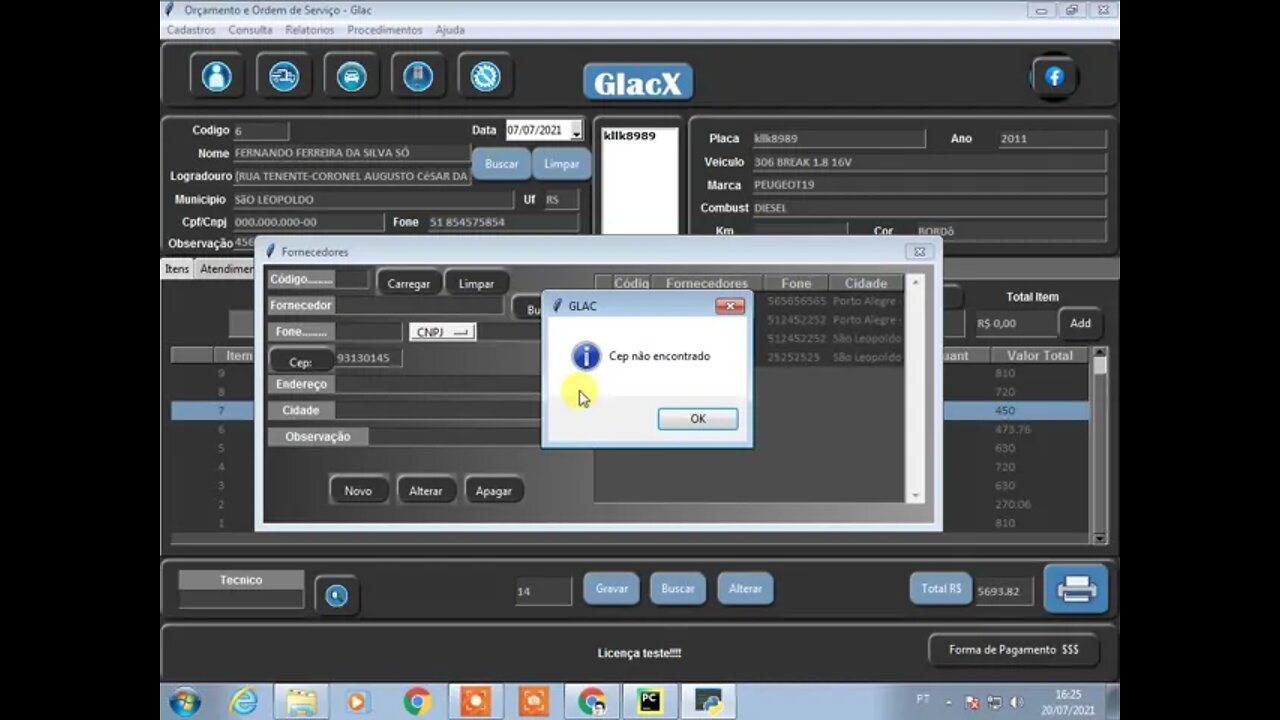 Refatoração terminada do GlacX
