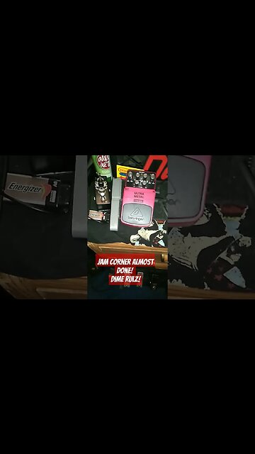 Guitar Corner Almost Done! #metal #pantera #dimebagdarrell #thrashmetal #metalguitar #metalmusician