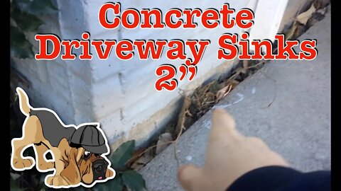 How To Stop a Concrete Driveway sinking 2”