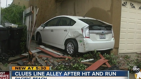 Hit-and-run driver leaves behind heap of clues