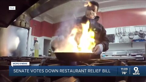 Senate votes down restaurant relief bill